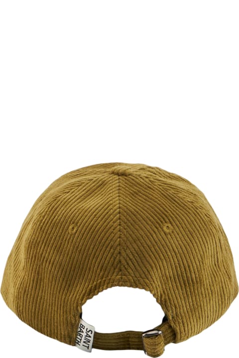 Homeware MC2 Saint Barth Baseball Corduroy Cap With Cortina Embroidery
