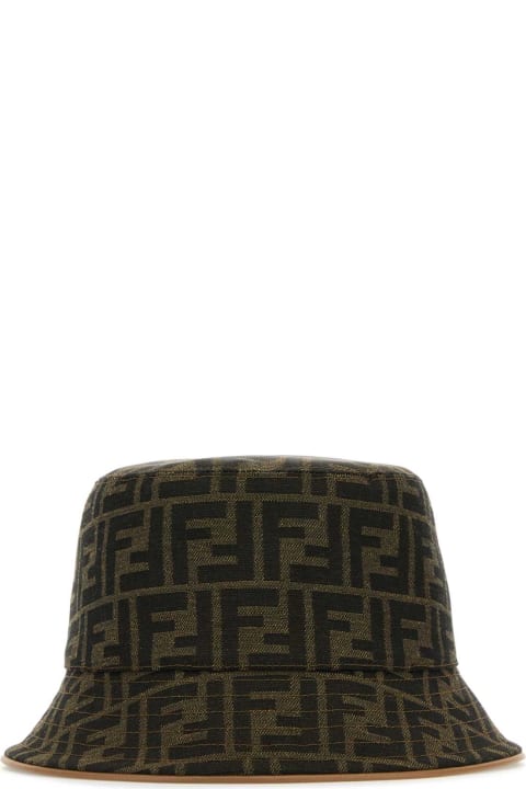 Fendi Accessories for Men Fendi Embroidered Polyester Blend Bucket Hat