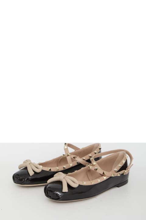 Flat Shoes for Women Valentino Garavani Rockstud Ballerinas