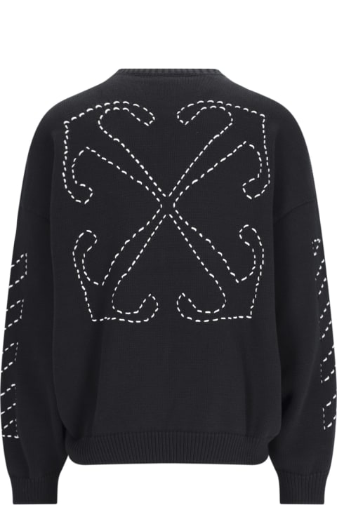 Sweaters for Men Off-White Crewneck Sweater