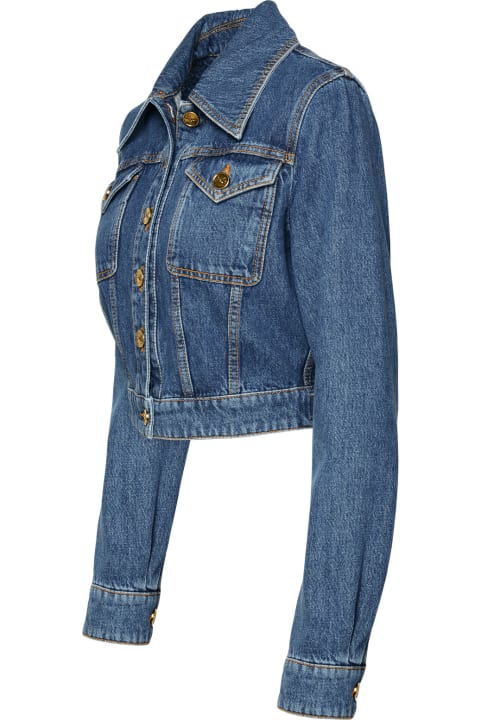 Etro Coats & Jackets for Women Etro Blue Cotton Jacket