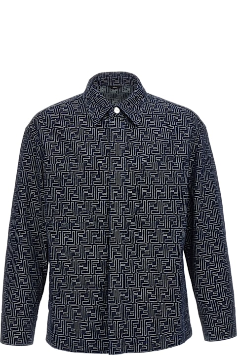 Coats & Jackets for Men Fendi Overshirt Denim Ff