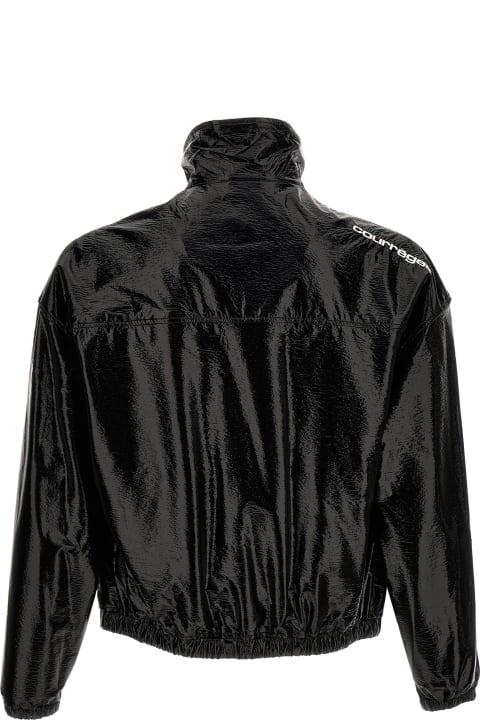 Light Vinyl Tracksuit Jacket