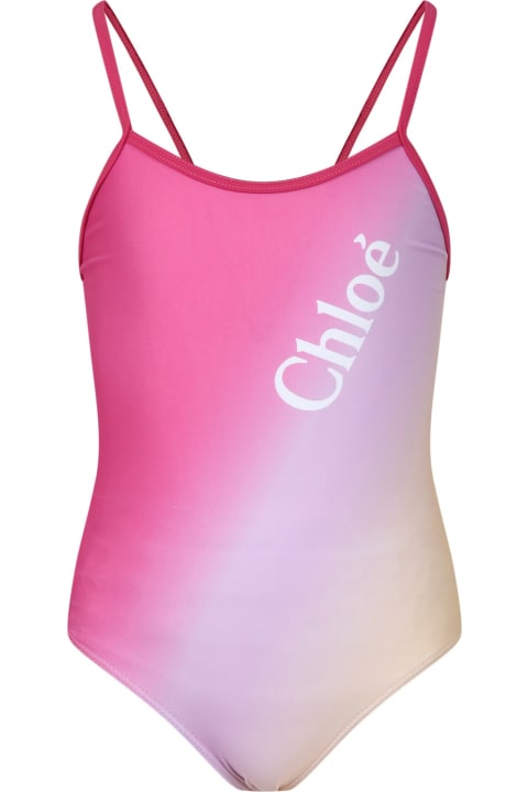 ガールズ 水着 Chloé Multicolor One-piece Swimsuit For Girl