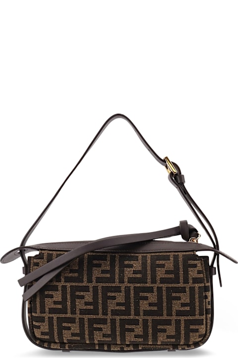 Homeware Fendi Simply Fendi Mini Ffjacquard Fabric Shoulder Bag