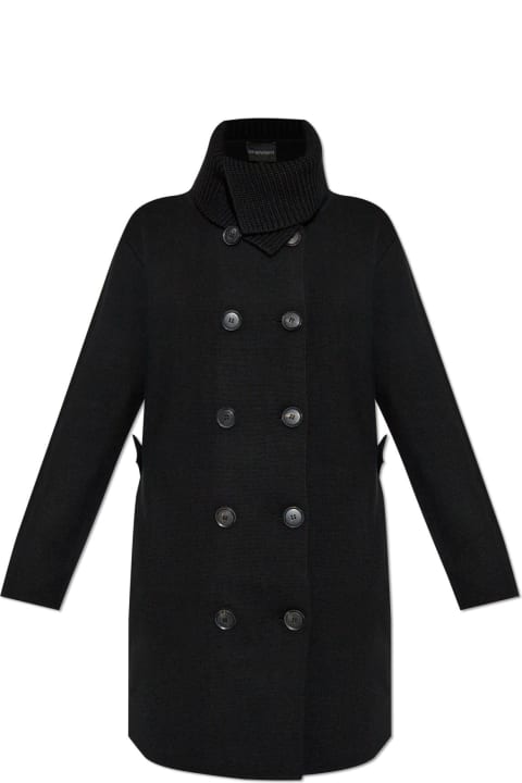 Emporio Armani معاطف وجواكت لـ السيدات Emporio Armani Emporio Armani Double-breasted Coat