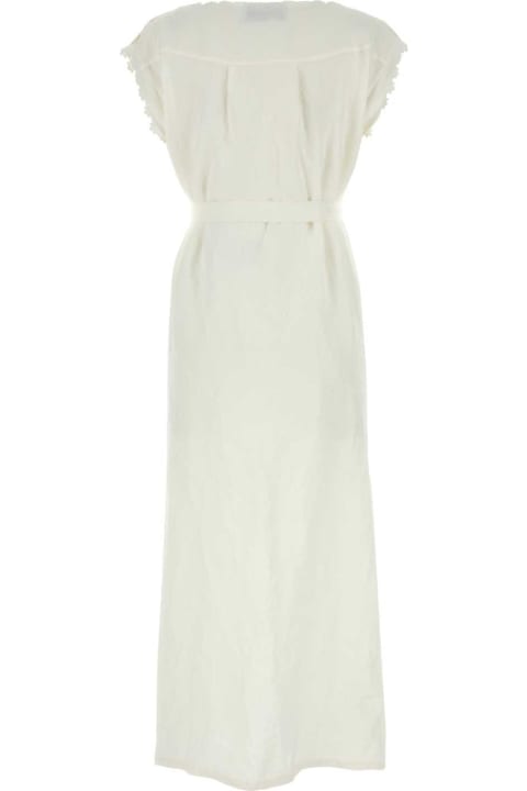 Prada Sale for Women Prada Ivory Linen Dress