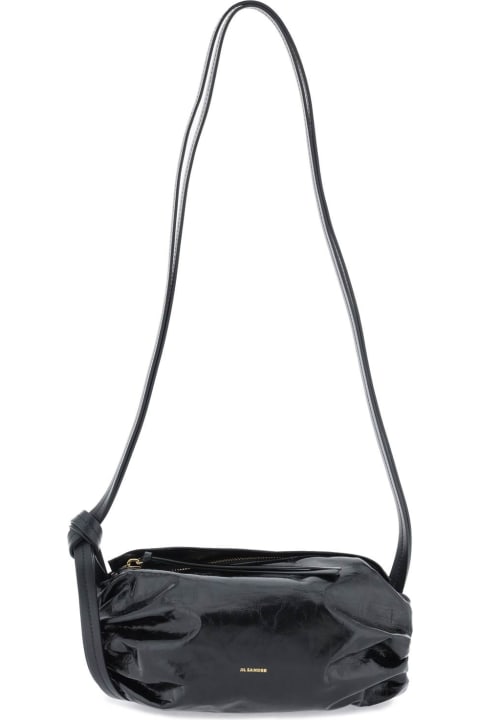 Jil Sander Shoulder Bags for Women Jil Sander 'crossbody' Small Black Calf Leather Bag
