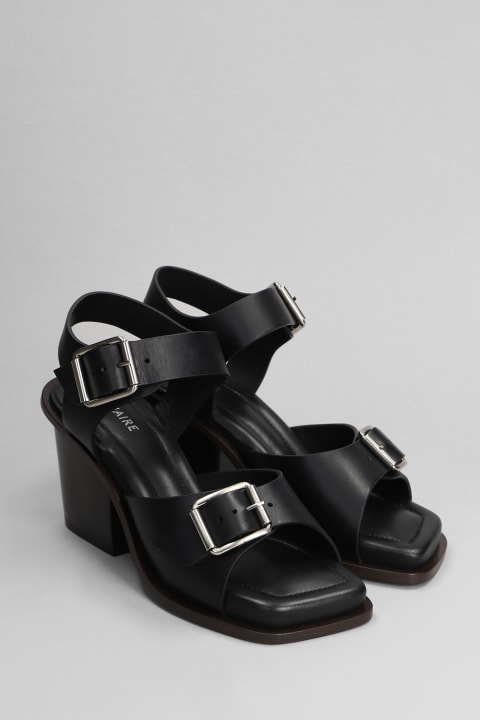 Lemaire for Women Lemaire Sandals In Black Leather