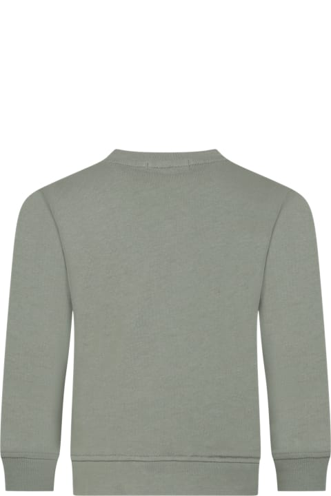Stella McCartney Sweaters & Sweatshirts for Boys Stella McCartney Green Sweatshirt For Boy With Toast Print