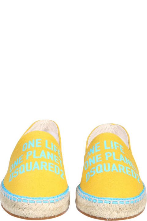 Dsquared2 Flat Shoes for Women Dsquared2 Organic Canvas Espadrille