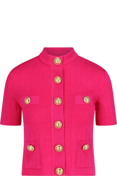 Balmain Sweaters for Women Balmain Gold Buttons Cardigan