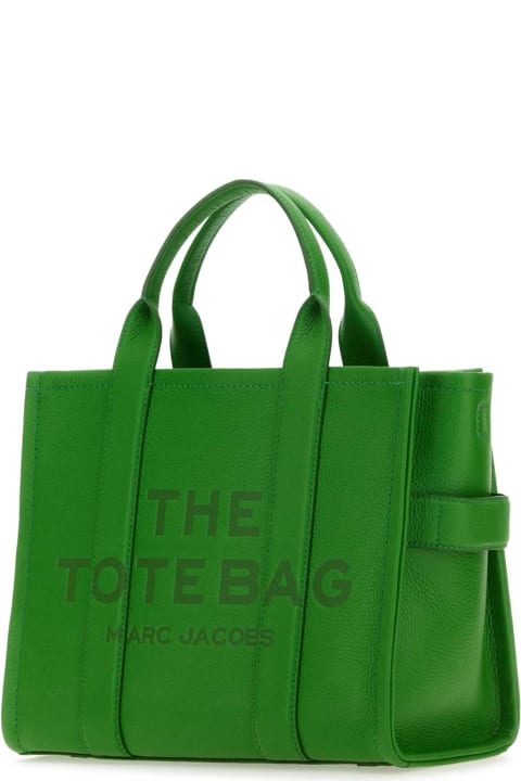 ウィメンズ Marc Jacobsのトートバッグ Marc Jacobs Green Leather Medium The Tote Bag Handbag