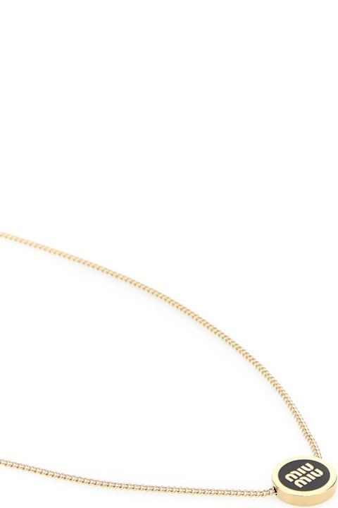 Jewelry for Women Miu Miu Gold Metal Necklace