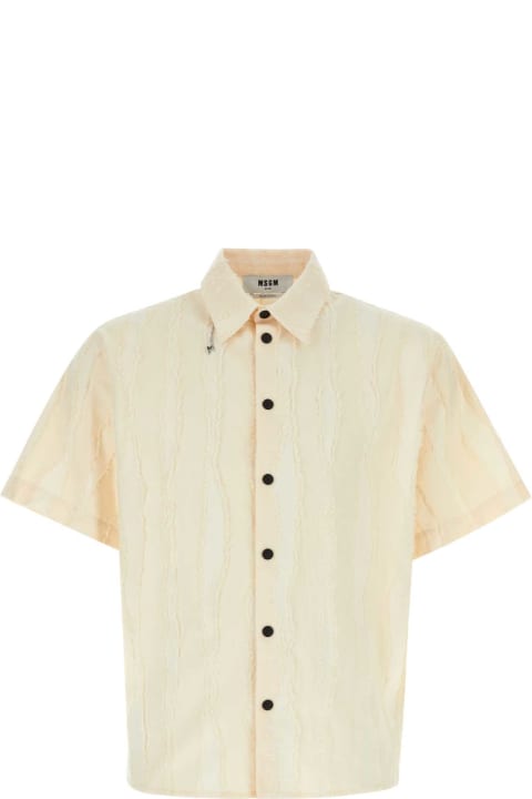 MSGM for Men MSGM Cream Cotton Shirt