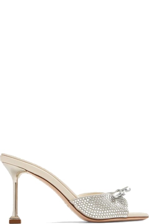 Homeware Miu Miu Leather Crystals Mules