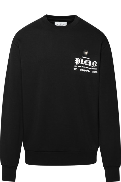 Philipp Plein for Men Philipp Plein Black Cotton Blend Sweatshirt