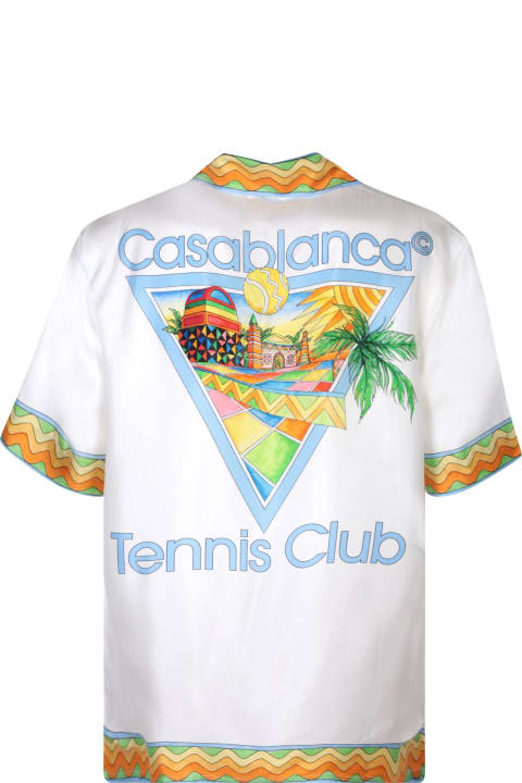 Casablanca Clothing for Men Casablanca Afro Cubism Tennis Club Silk Shirt