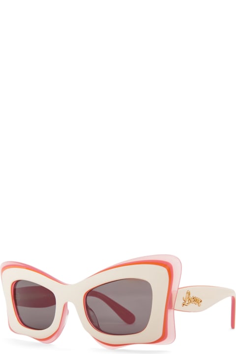 Loewe Eyewear for Women Loewe Lw40140u - White / Pink Sunglasses