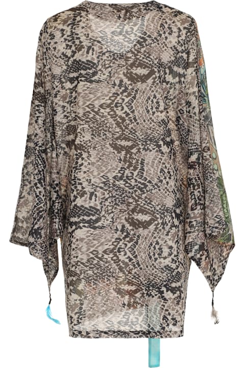 Anjuna Clothing for Women Anjuna Charlotte Printed Cotton Kimono-top