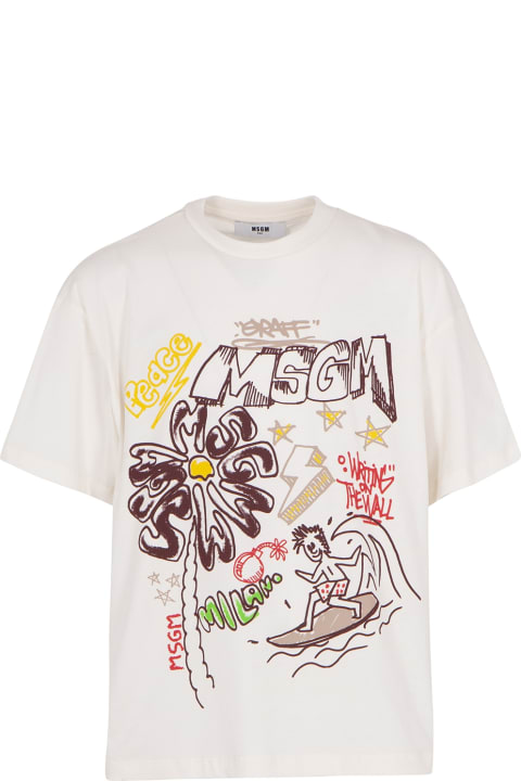 T-Shirts & Polo Shirts for Boys MSGM T-shirt With Graphic Print