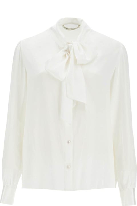 Alessandra Rich for Women Alessandra Rich Pussy-bow Satin Blouse