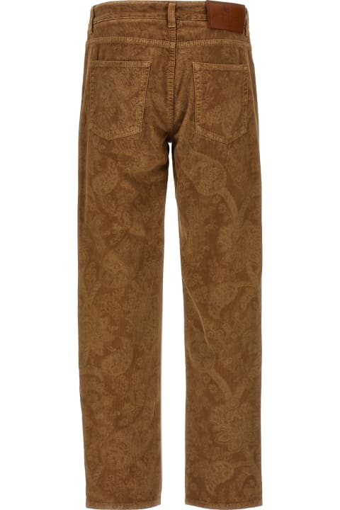 Pants for Men Etro 'paisley' Velvet Pants