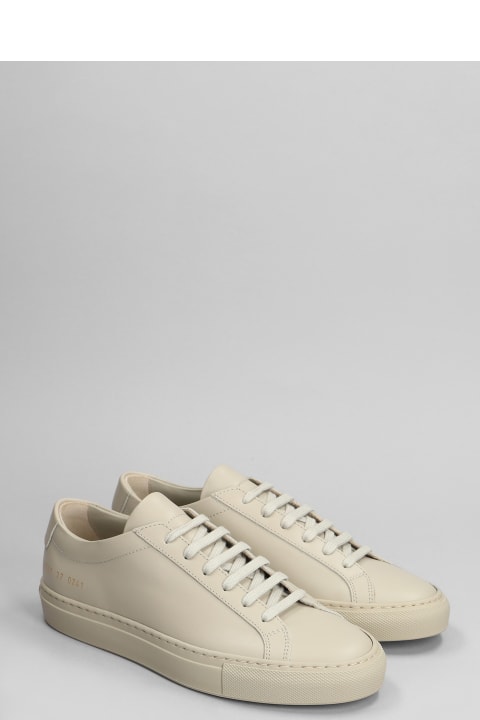 Fashion for Women Common Projects Original Achilles Sneakers In Taupe Leather