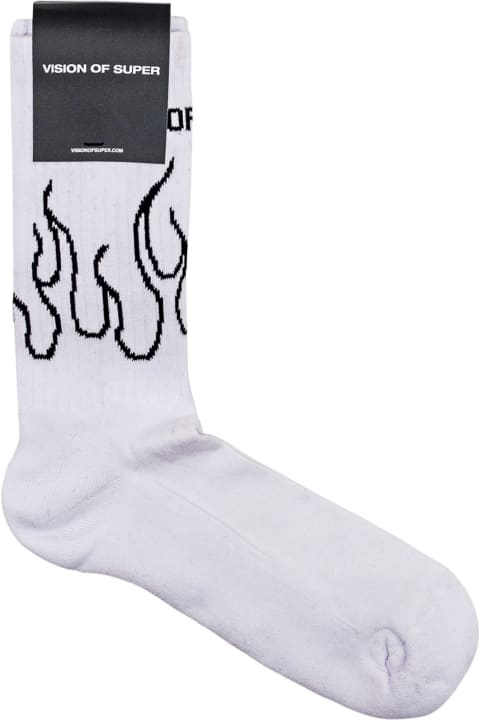 Vision of Super Underwear for Men Vision of Super Flames Socks
