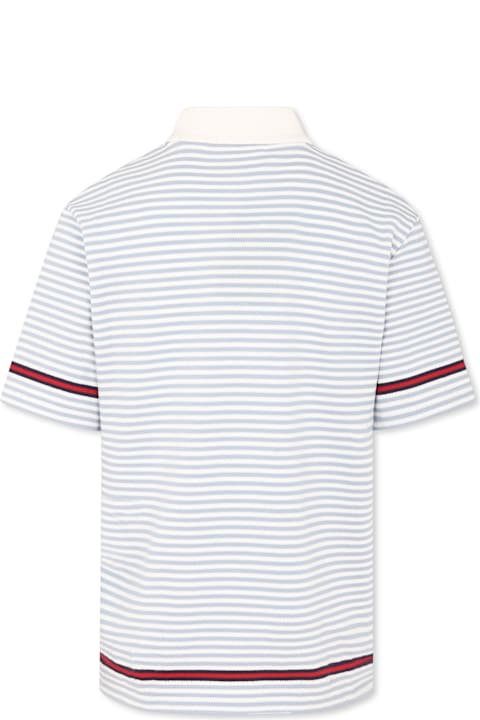 Gucci T-Shirts & Polo Shirts for Boys Gucci Light Blue Polo Shirt For Kids With Logo