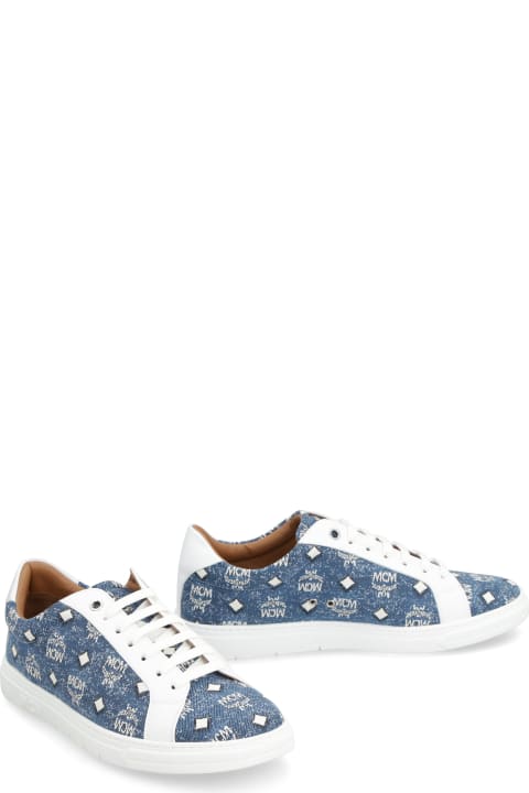 Mcm Monogram-Pattern Low-top Sneakers