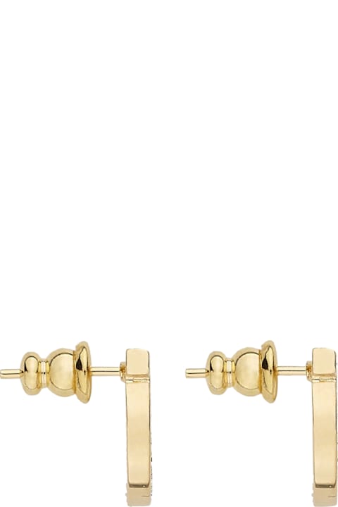 Ferragamo أقراط لـ السيدات Ferragamo Gancini Crystals Earrings