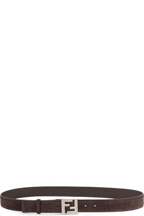 Homeware Fendi Squared Ff Suede Belt