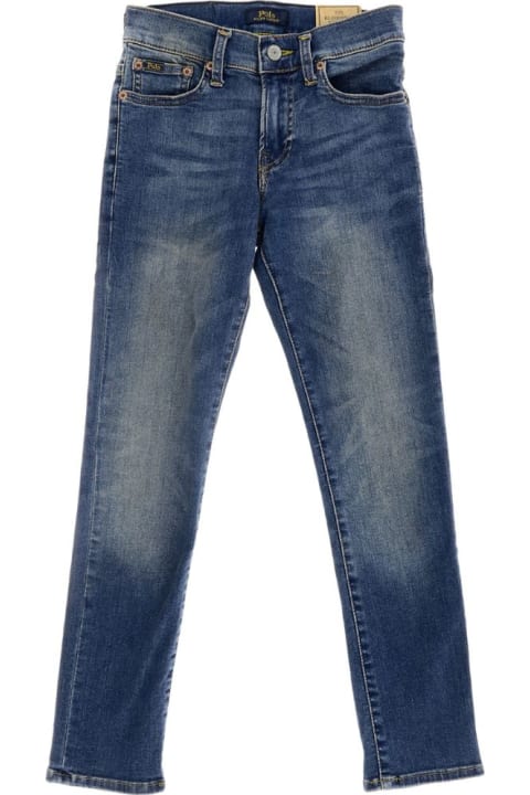 Bottoms for Boys Ralph Lauren Five-pocket Blue Denim Jeans Polo Ralph Lauren Boy