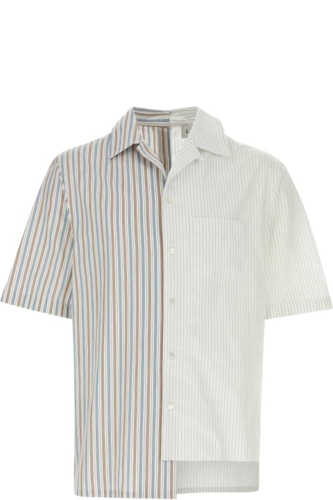 Clothing for Men Lanvin Embroidered Poplin Shirt