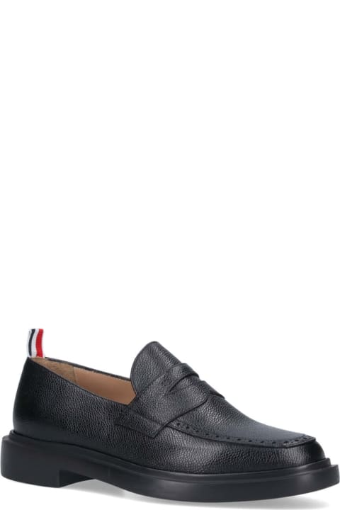 The Finest Footwear for Men Thom Browne Logo Loafers