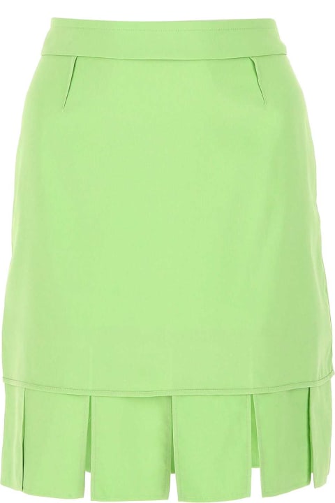 ウィメンズ Bottega Venetaのスカート Bottega Veneta Pastel Green Stretch Viscose Miniskirt