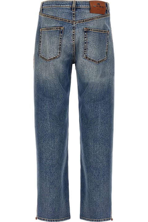 Etro الجينز لـ القسم الرجالي Etro Decorative Band Jeans
