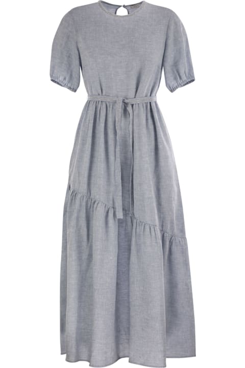 Peserico Dresses for Women Peserico Long Dress In Pure Linen