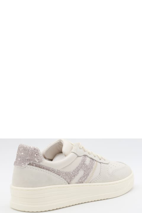 Homeware Hogan White Leather Sneakers