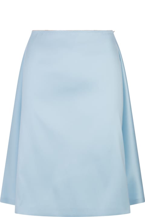 Skirts for Women SportMax Light Blue Polyester Blend Beira Skirt