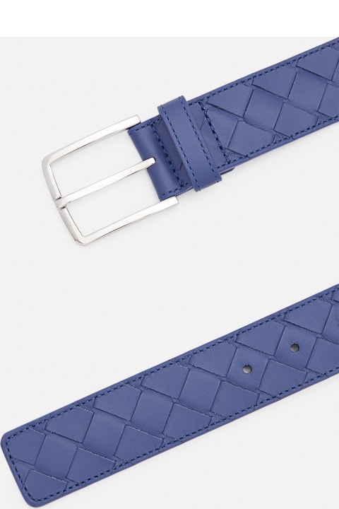 Belts for Men Bottega Veneta Braided Leather Belt