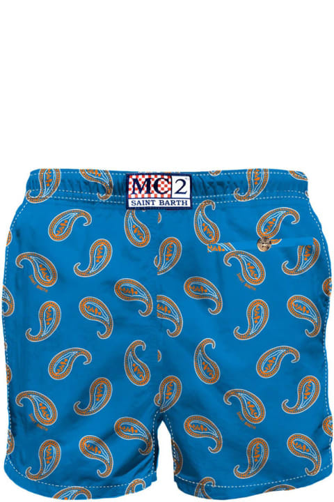 Homeware MC2 Saint Barth Man Swim Shorts With Paisley Print