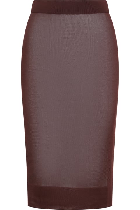 Saint Laurent for Women Saint Laurent Knitted Pencil Skirt