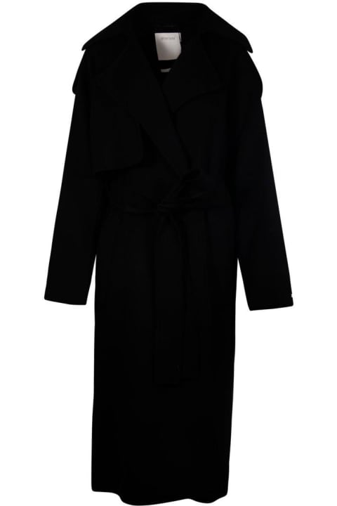 SportMax Coats & Jackets for Women SportMax Belted Long-sleeved Coat