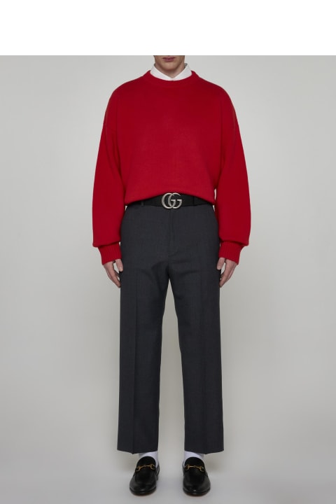 Gucci Sale for Men Gucci Wool-blend Trousers
