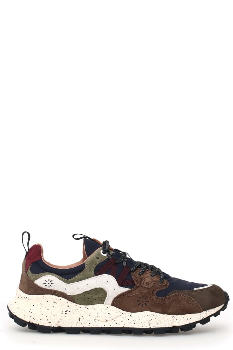 Flower Mountain for Men Flower Mountain Sneakers Yamano Brown Navy