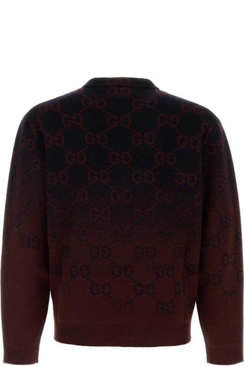 Gucci Sweaters for Men Gucci Embroidered Wool Sweater