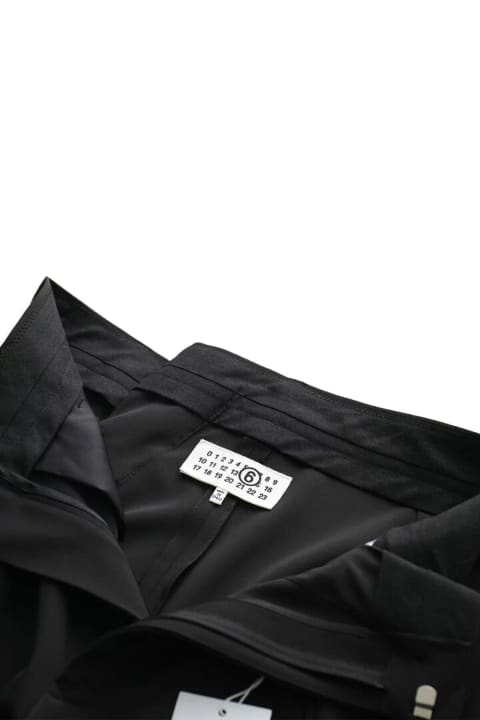Fleeces & Tracksuits for Women MM6 Maison Margiela High Waist Asymmetric Designed Trousers