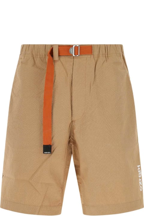 メンズ新着アイテム Kenzo Biscuit Cotton Bermuda Shorts